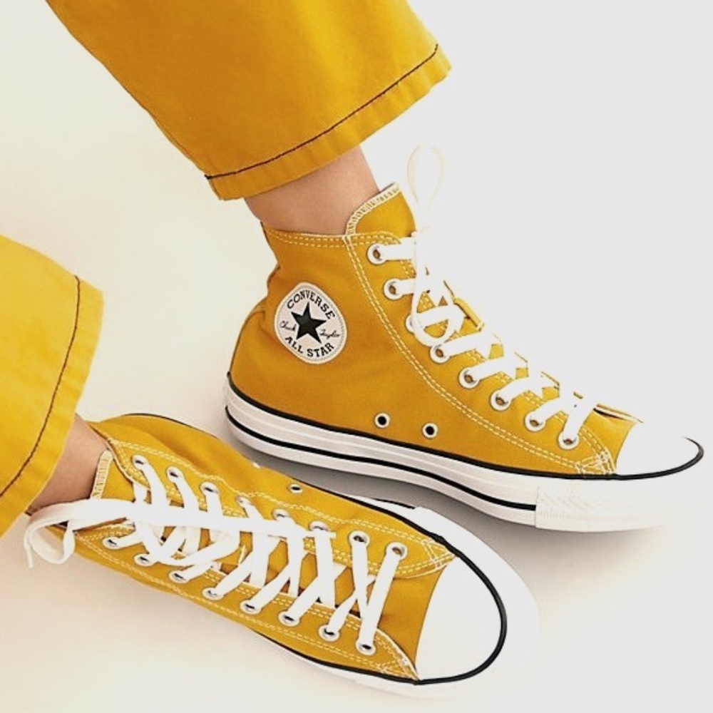 CONVERSE Chuck Taylor All-Star Canvas High Tops Mustard Yellow (M6, W8)